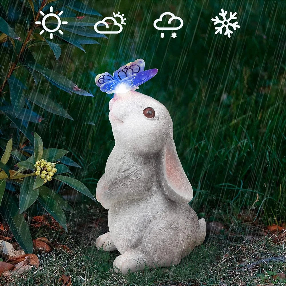 Solar Bunny LED Garden Decor