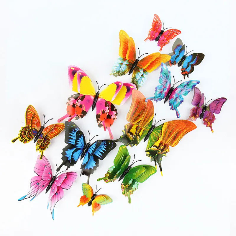 3D Double Layer Butterfly Wall Stickers