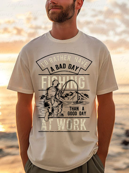 Funny Fishing T-Shirt – Unisex Angler Tee | Humorous Gift for Fishermen & Outdoor Trips