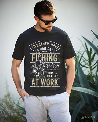 Funny Fishing T-Shirt – Unisex Angler Tee | Humorous Gift for Fishermen & Outdoor Trips