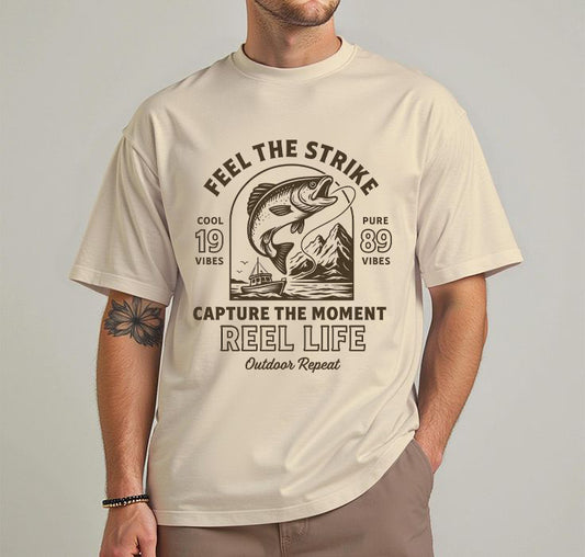 Fishing Enthusiast T-Shirt – Men's Outdoor Tee & Gift for Anglers | Reel Life Apparel