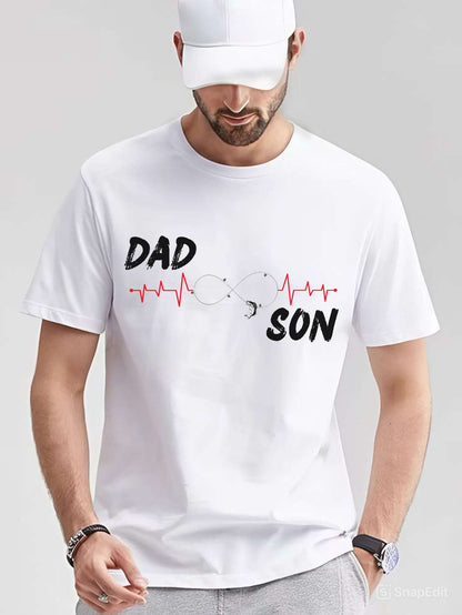 Father and Son Bonding T-Shirt – Thoughtful Gift for Dad, Family Moments, Casual Everyday Wear