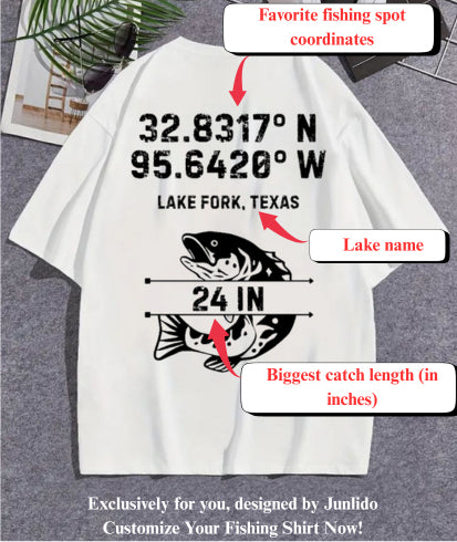 Personalized Lake Fork Fishing T-Shirt – Custom Angler Gift