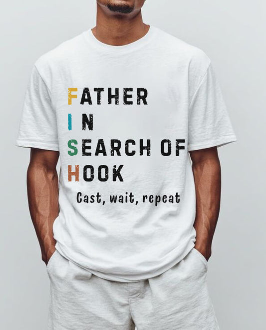 Fishing Dad T-Shirt – Funny Cotton Tee for Father’s Day, Birthday & Weekend Adventures