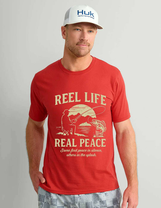 Reel Life, Real Peace – Fishing T-Shirt - Unisex Cotton Tee for Fishing Lovers & Outdoor Adventures