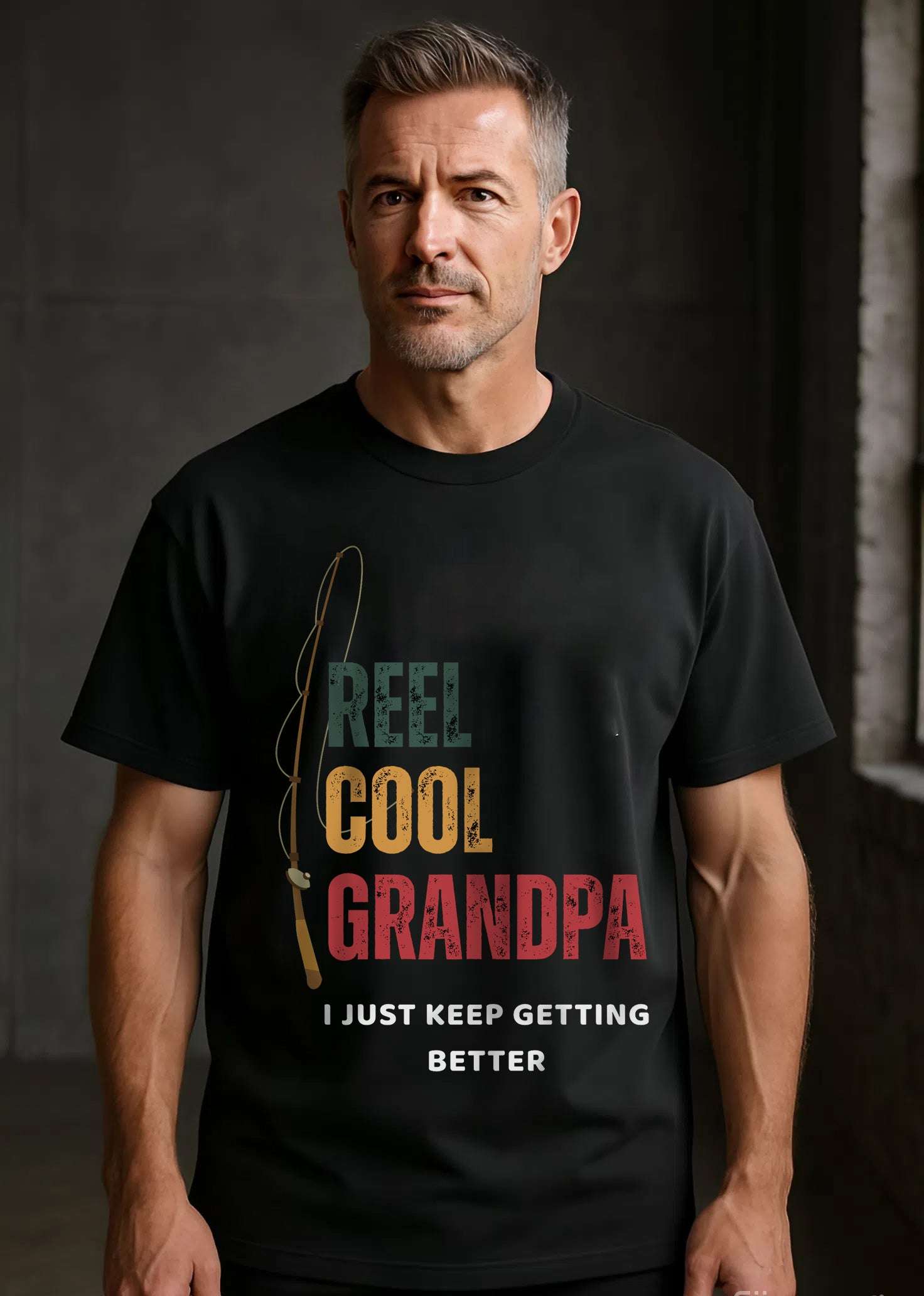 Reel Cool Grandpa Fishing Shirt – Funny Gift for Grandpa | Father's Day Tee