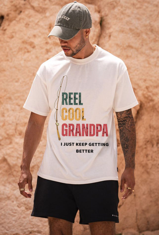 Reel Cool Grandpa Fishing Shirt – Funny Gift for Grandpa | Father's Day Tee