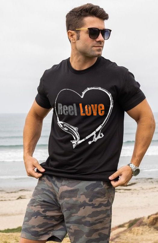 Reel Love Fishing T-Shirt for Men – Funny Gift for Anglers & Dads