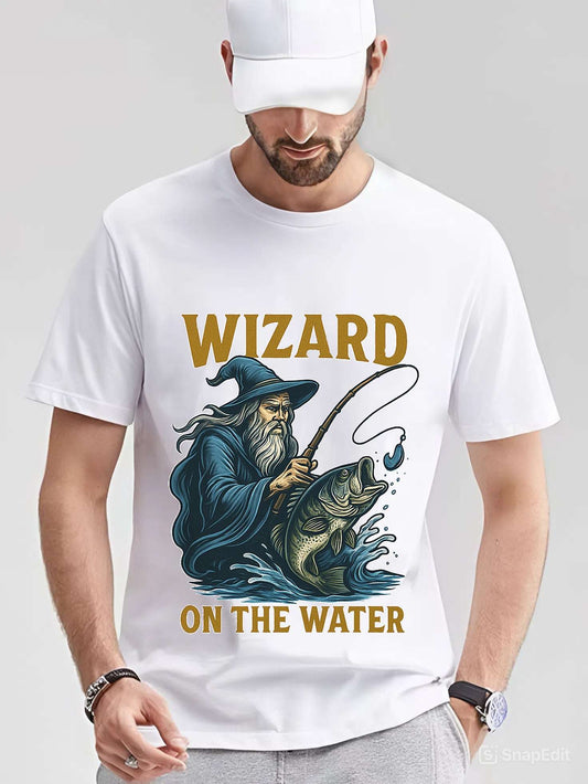 Wizard on the Water T-Shirt – Funny Unisex Fishing Tee | Outdoor Gift for Anglers